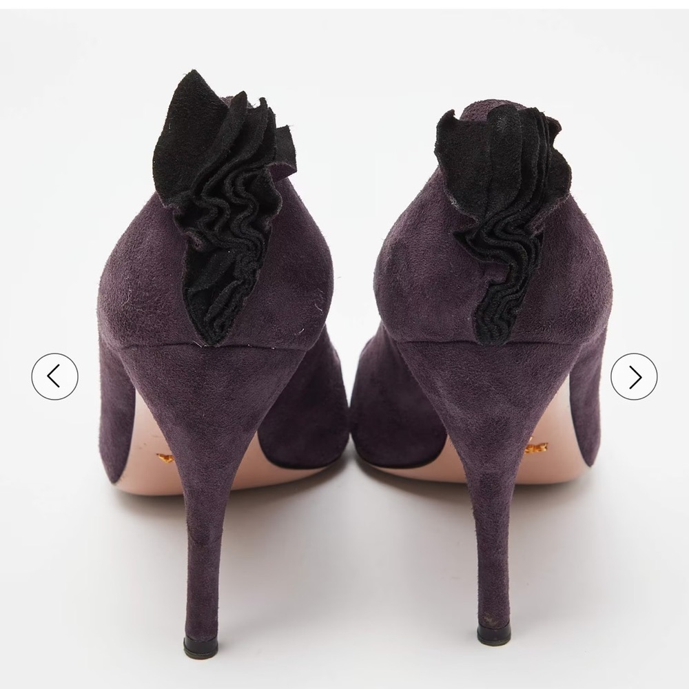 Prada Purple Stiletto Heels with Suede Finish - Size 39 - Picture 4 of 7